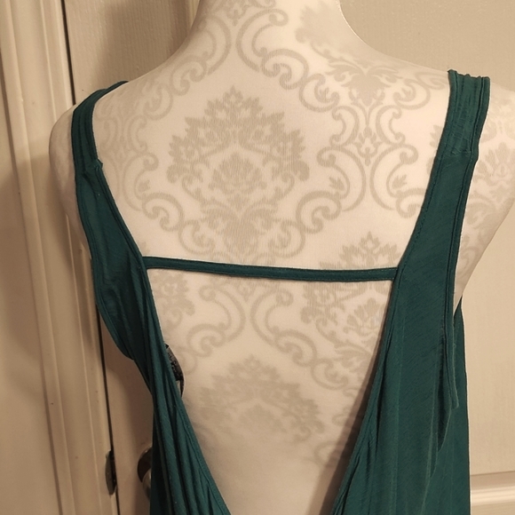 VINTAGE American Eagle Sheer High Low Drop Back Tank - Picture 3 of 7